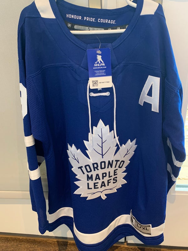 NeedfulThings416 Vintage Youth Kids Toronto Maple Leafs Sewn Starter Hockey Jersey Size L +