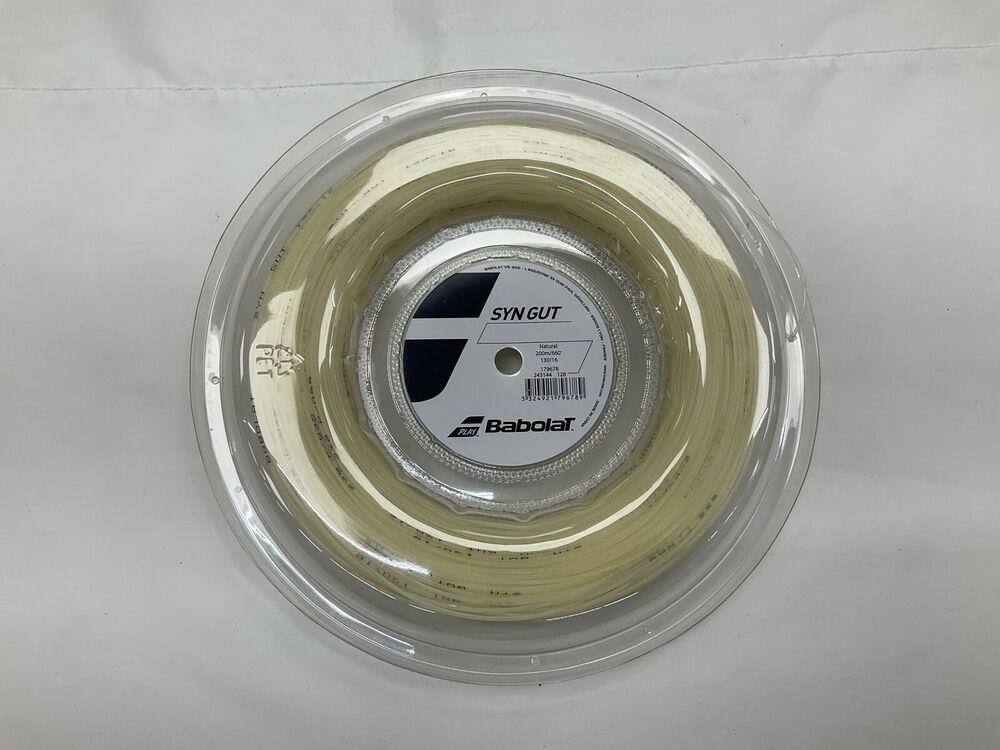 Babolat Synthetic Syn Gut 16 1.30mm 200m Reel Natural