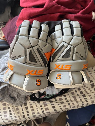 STX Syracuse Game Worn Lacrosse Gloves