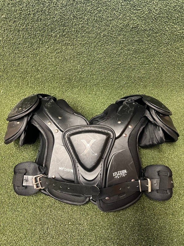 Xenith Youth XFlexion Fly Football Shoulder Pads Black L 