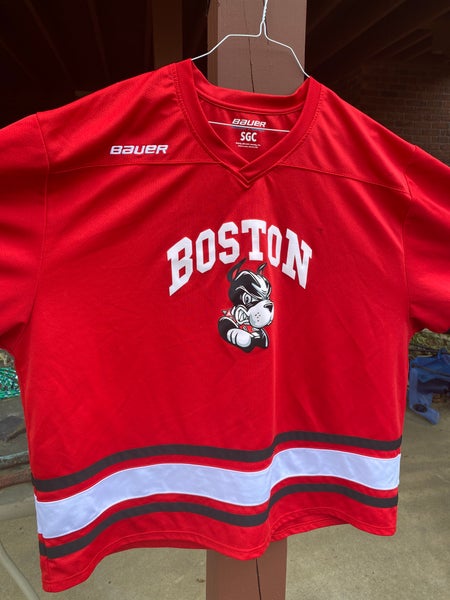 boston university retro hockey jersey