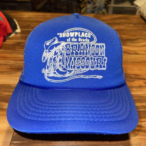 Vintage Showplace of Ozarks Branson Missouri Snapback Trucker Hat Cap