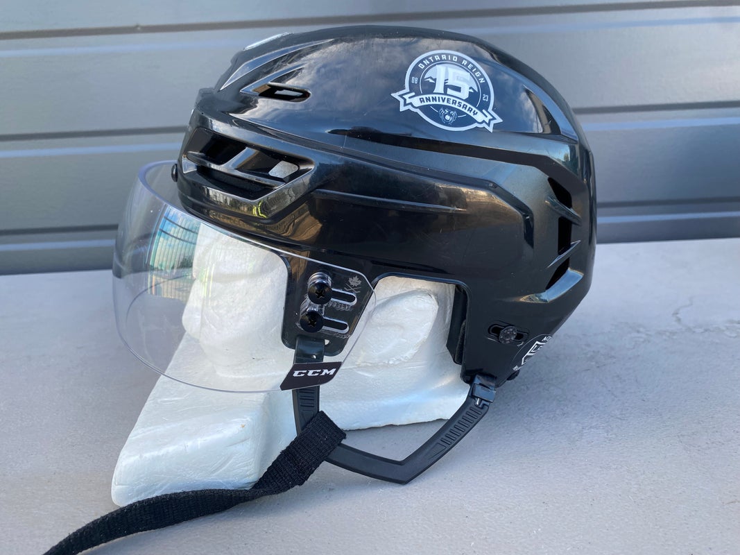 CCM Tacks 710 Pro Stock Hockey Helmet CCM Visor Combo Medium White 8406