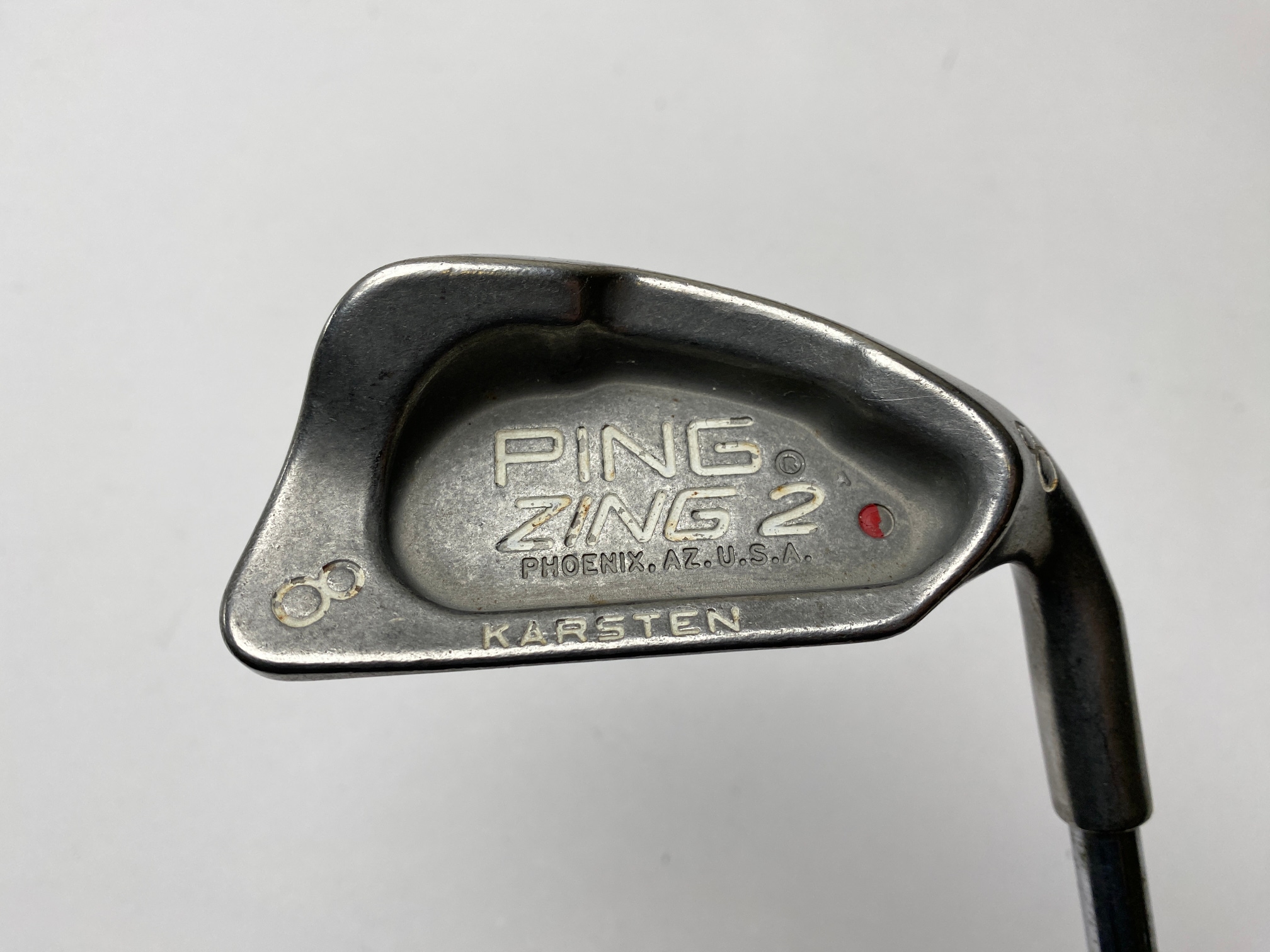 Ping Zing 2 Single 8 Iron Red Dot 1* Flat Karsten JZ Regular Steel Mens RH