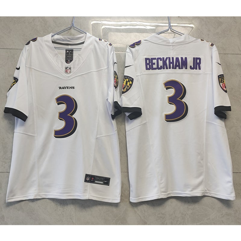 Nike Ravens 3 Odell Beckham Jr. White Vapor Untouchable Limited