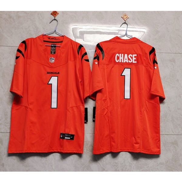 Men's Nike Ja'Marr Chase Black Cincinnati Bengals Game Jersey