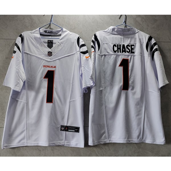 Men's Nike Ja'Marr Chase White Cincinnati Bengals Game Jersey