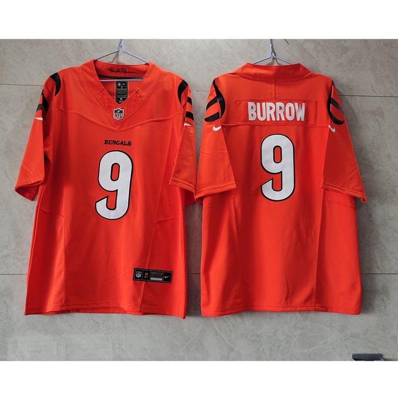 Cincinnati Bengals Joe Burrow 2021 Orange Limited Jersey