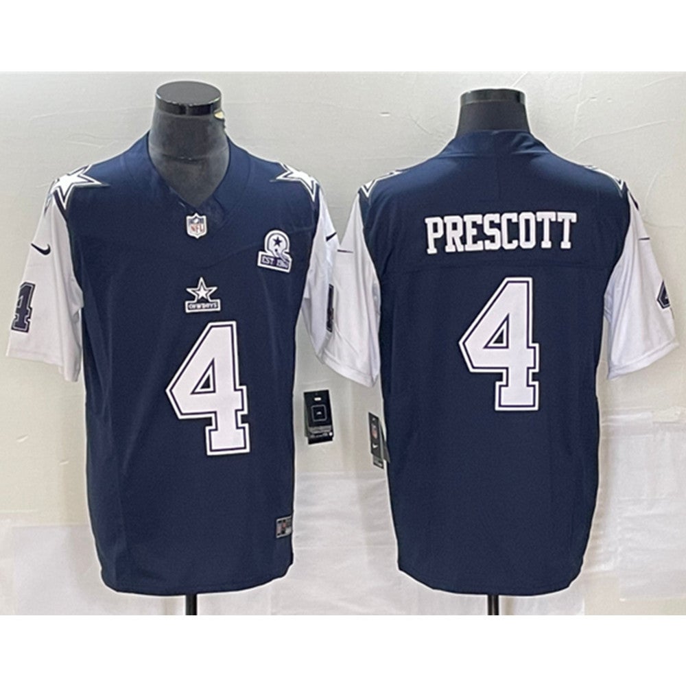 Men's Nike Dak Prescott Navy Dallas Cowboys Vapor Elite Player Team Jersey