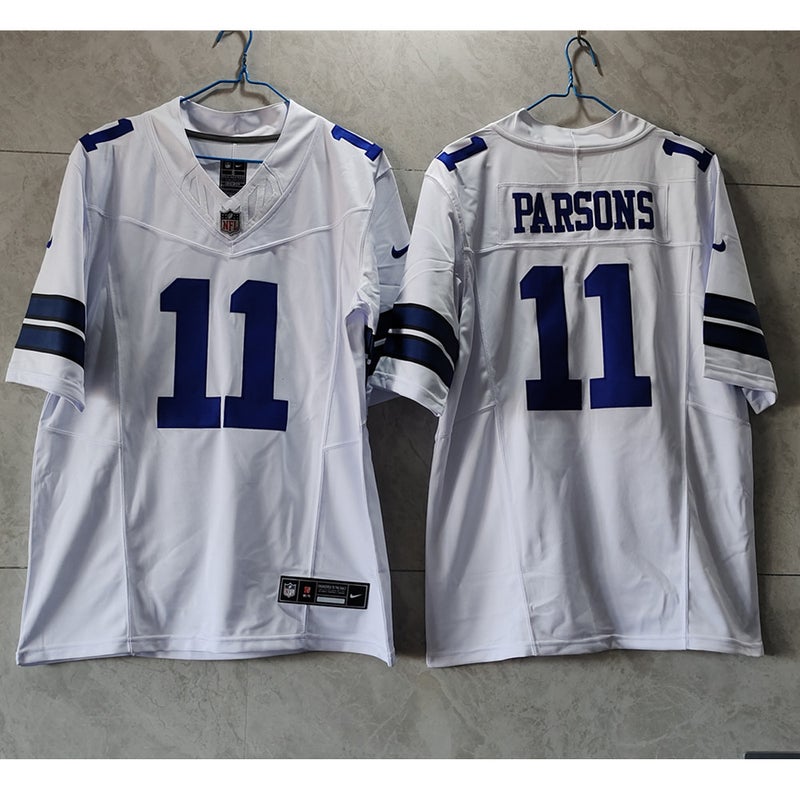 Nike Cowboys 11 Micah Parsons White Gold Vapor Limited Men Jersey