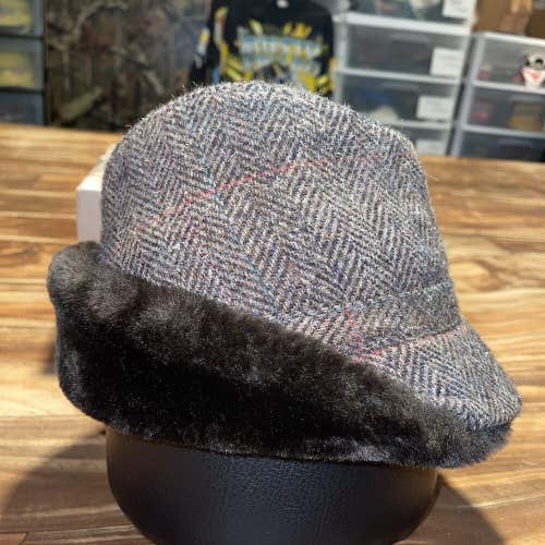 Vintage Malrov 100% Pure Wool Thinsulate Fedora Hat Tweed Made In USA Size Large