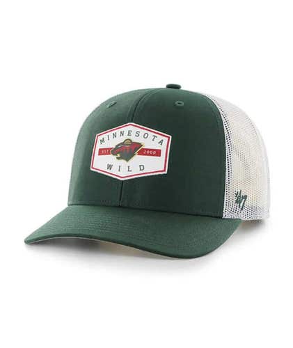 Minnesota Wild 47 Brand NHL Trucker Adjustable Snapback Hat Mesh Cap