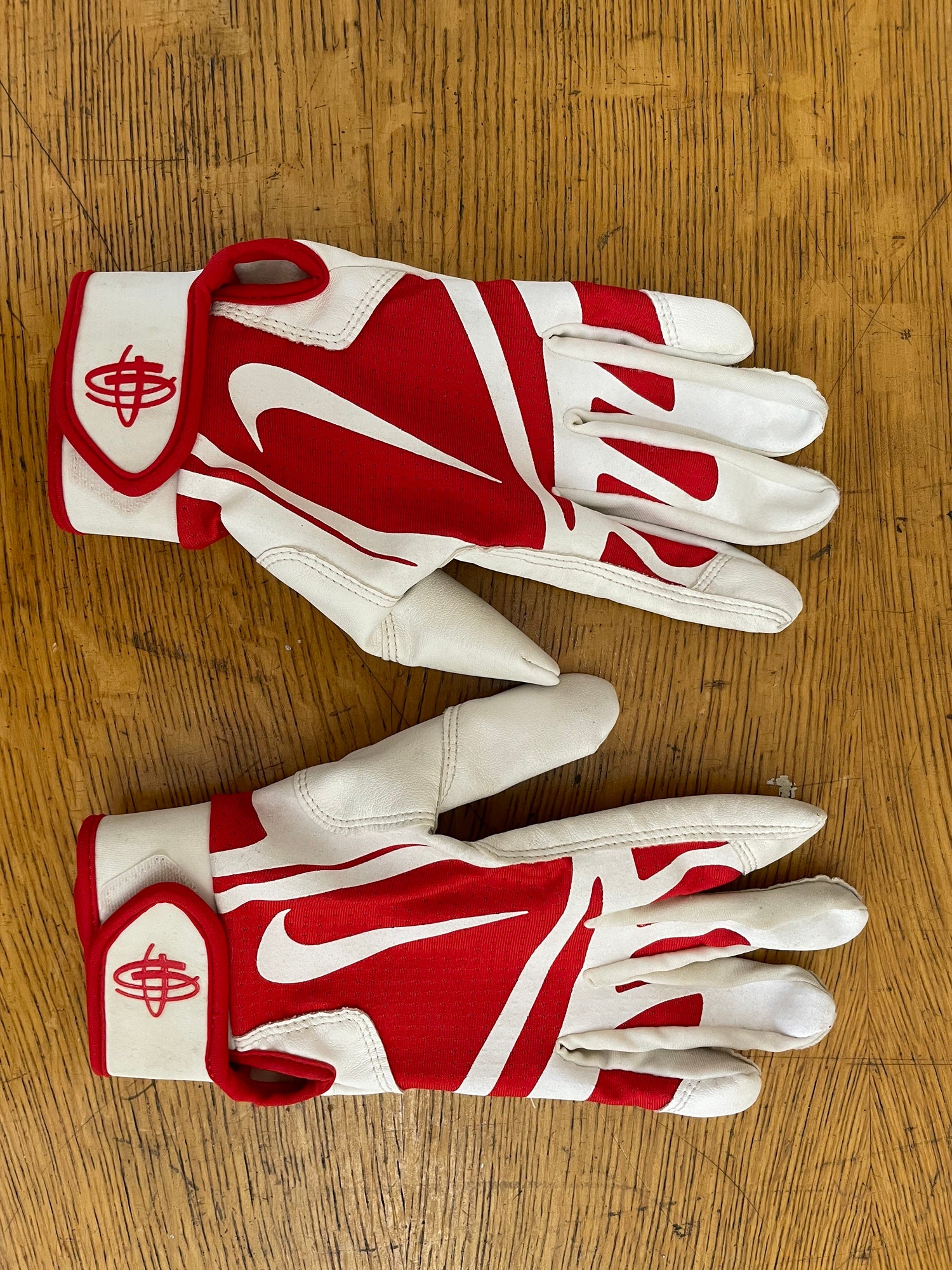 New XL Air Jordan Batting Gloves WhiteRed