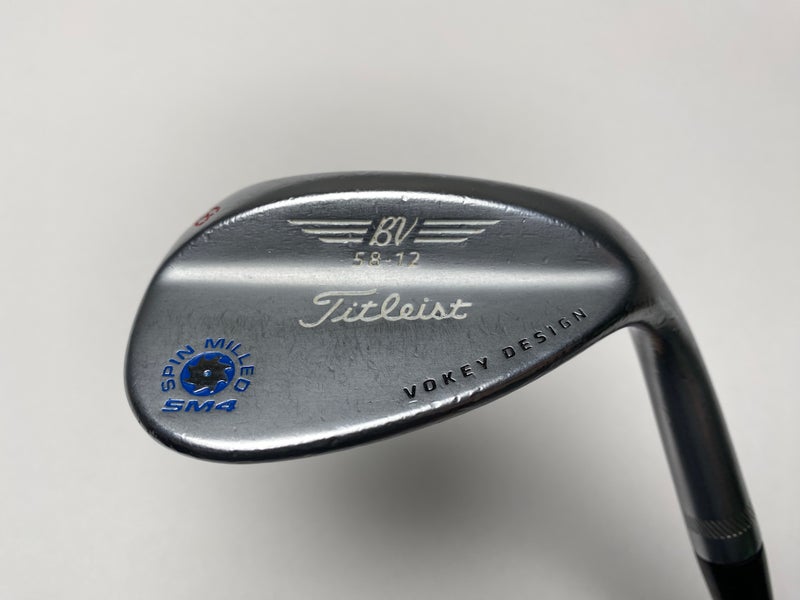 Titleist Vokey Spin Milled SM4 Chrome Lob Wedge LW 58* 12 Bounce