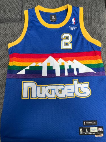 Reebok Hardwood Classic Alex English Denver Nuggets Basketball Jersey