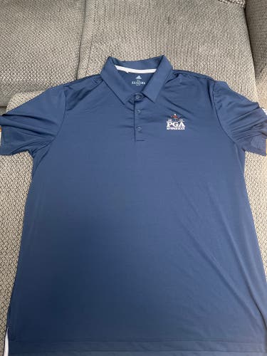 Adidas 2019 PGA CHAMPIONSHIP Bethpage Navy Blue Golf Polo
