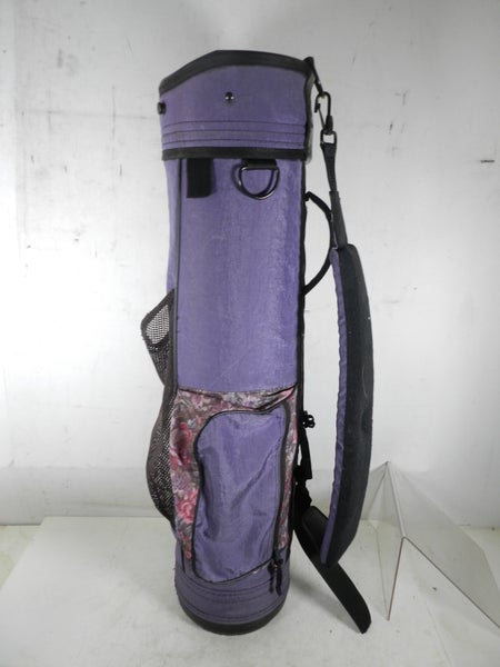 DATREK Women's Golf Club Bag Purple Floral Design 4 Way Divider, Carry  Strap