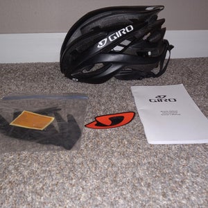 Giro Atmos II Bike Helmet - Matte Black/White Medium(21.75"-23.25")