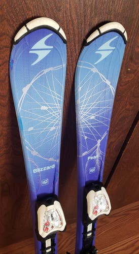 KIDS 100cm SKIS Blizzard Pearl 100 w/IQ BLIZZARD/MARKER Easy Track Bindings 4.5 *USED* CLEAN