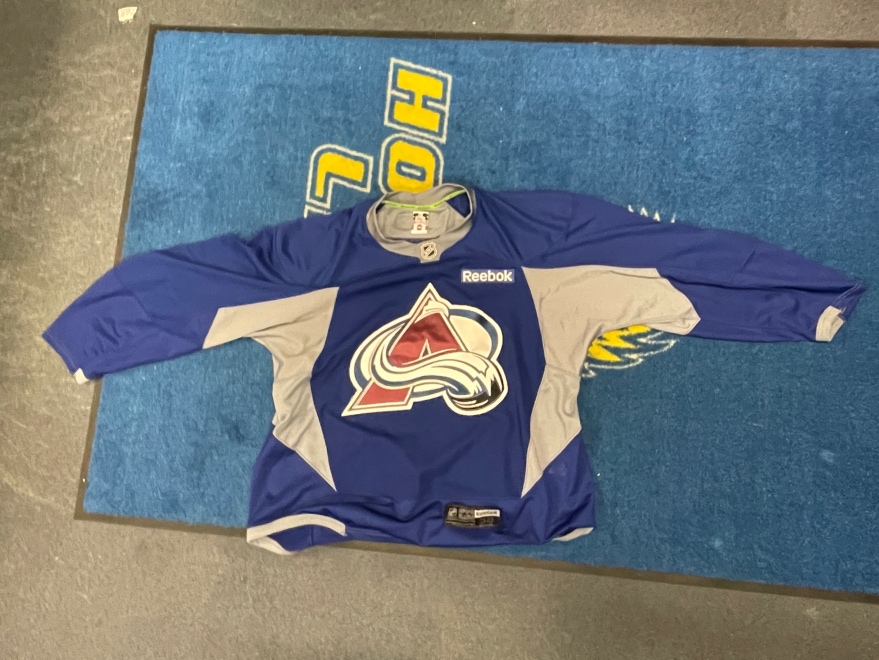 Used Reebok Made in Canada Blue Colorado Avalanche Practice Jerseys with numbers - Multiple Sizes
