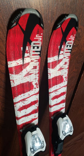 Kids 100cm Volkl UNLIMITED Jr. Skis w/ MARKER 4.5 EASY ADJUST Bindings *USED* CLEAN