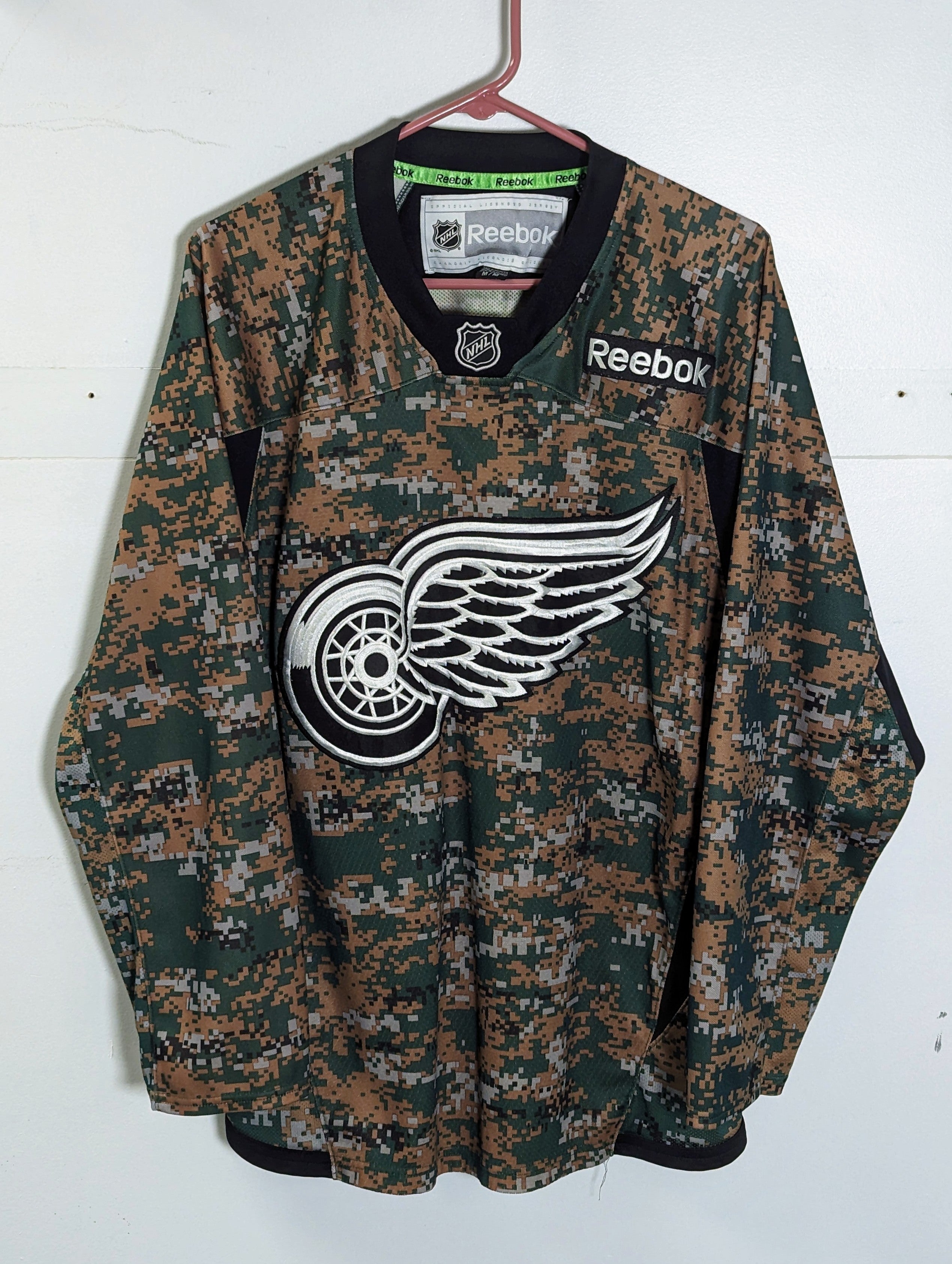 Detroit Red Wings Camo Practice Jersey - Vintage Detroit Collection