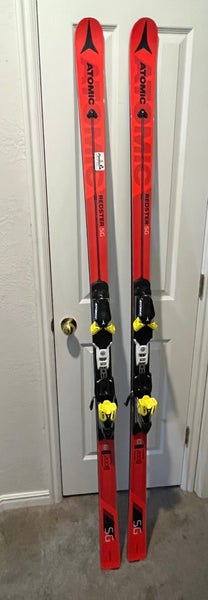 Used Atomic 200 cm Racing Redster SG Skis With Bindings Max Din 19