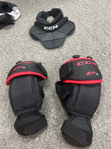 Used CCM Goalie Neck And Knee Pads