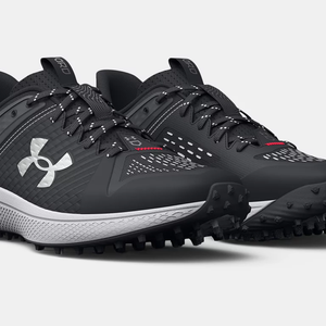 HOT Under Armour Men's UA Yard Turf Baseball Shoes 3025593-001 BLACK