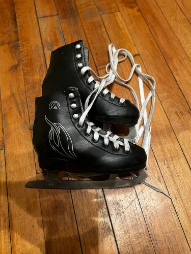Used  Youth Size 12 Figure Skates