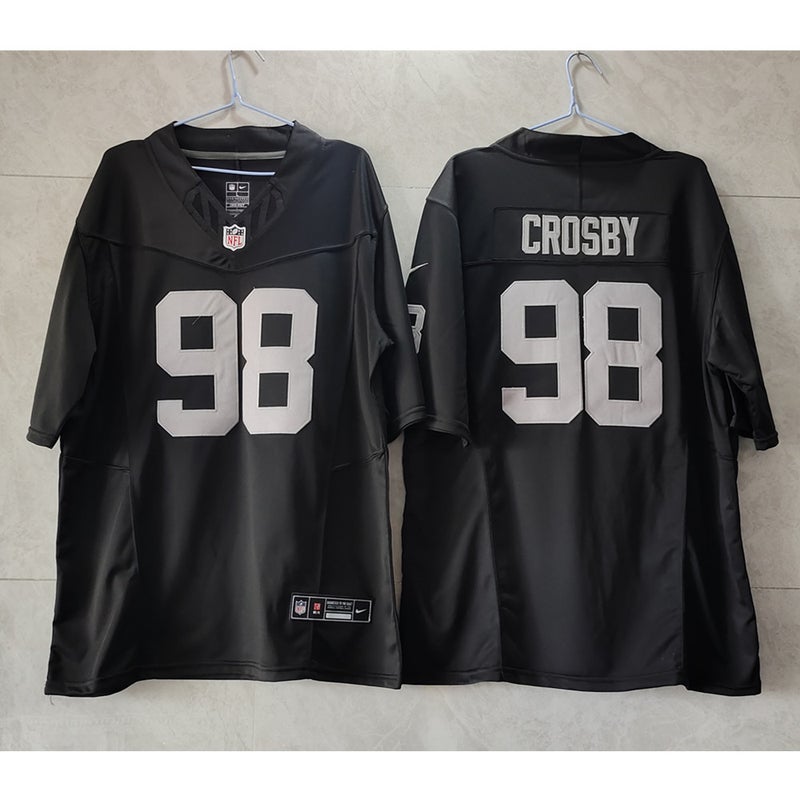 Men's Las Vegas Raiders Maxx Crosby Nike White Vapor F.U.S.E. Limited Jersey