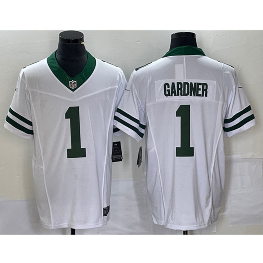 Garrett Wilson New York Jets Nike Game Player Jersey - White