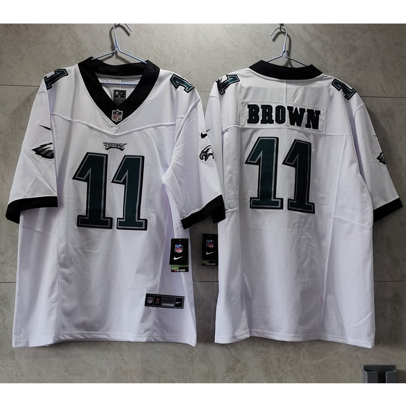 Men's Nike A.J. Brown Black Philadelphia Eagles Game Jersey