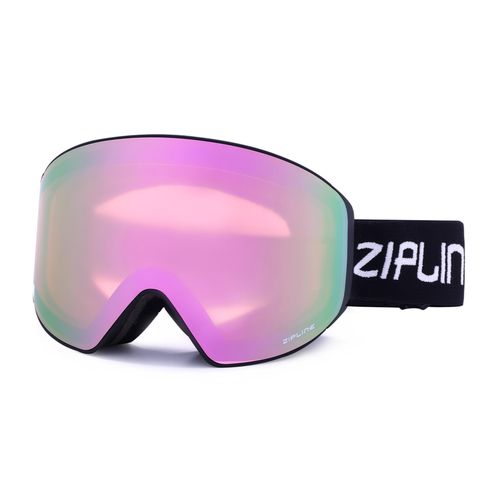 New ZiplineSki 'Podium XT' Goggles - Black Frame -Cherry Blossom Lens