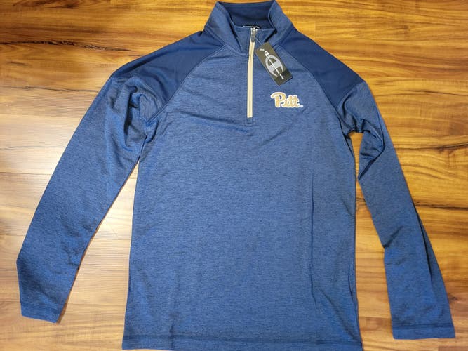 Champion Elite Pitt Panthers 1/4 Zip Pullover, Tag Size L