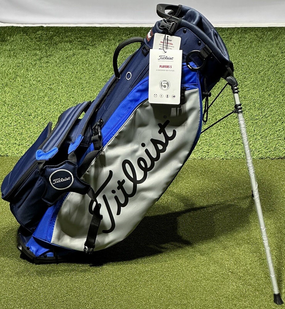 Titleist Players 5 Stand Carry Golf Bag TB23SX8 Navy/Royal/Gray