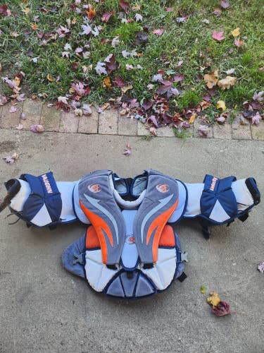 Used Large Vaughn Velocity V4 Goalie Chest Protector