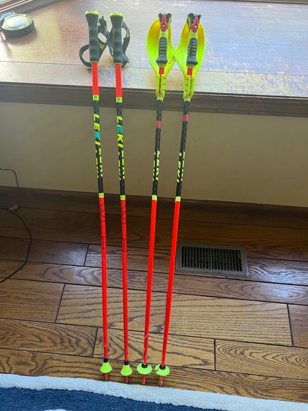 Leki Racing World Cup Ski Poles 115cm GS & SL Set