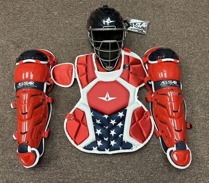 All Star System 7 Axis Youth 10-12 Catchers Gear Set - Royal Blue