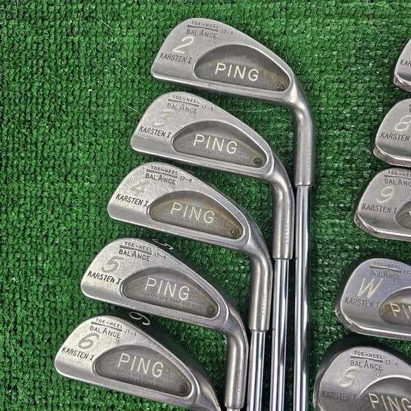 Vintage Ping Karsten I Iron Set 2-PW, SW ZZ-Lite Stiff Steel