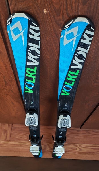 Kids Jr. VOLKL RTM 120cm Skis with MARKER 4.5 Bindings *USED-CLEAN*READY TO USE