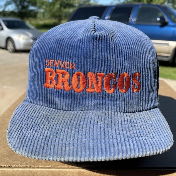 Vintage Denver Broncos Corduroy Script Hat, Macgregor