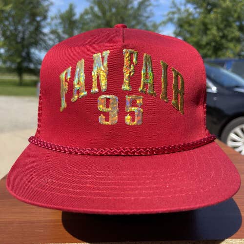 Vintage 1995 Country Music Fan Fair Nashville Patch Snapback Cap Trucker Hat