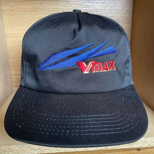 Vintage Yamaha Racing VMAX Snapback Hat Black Cap USA Made