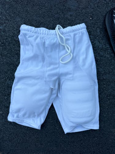White Youth Small Game Pants + Protective Side Pads