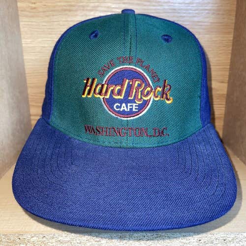 Vintage Hard Rock Cafe Washington DC Love All Serve All Snapback Save The Planet