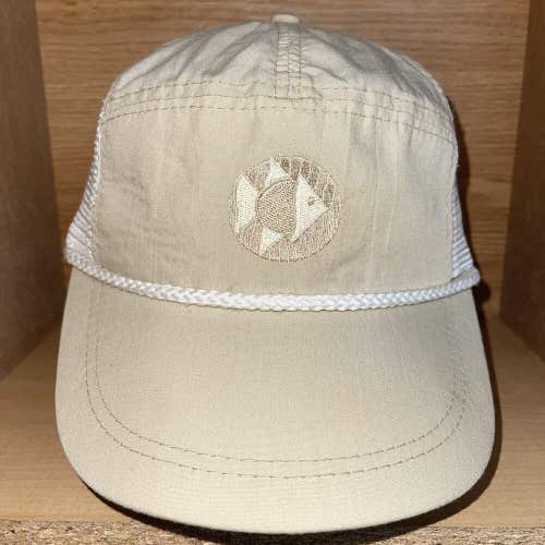 Vintage Fishing Trucker Hat Fish Embroidered Mesh Snapback Made In The USA Cap