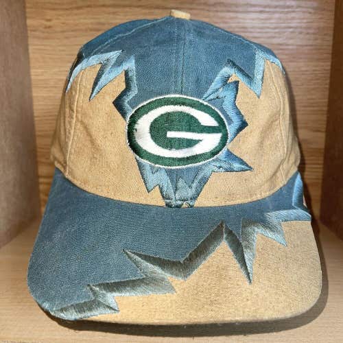 Vintage Green Bay Packers Jagged Edge Drew Pearson Strapback Hat Cap Rare