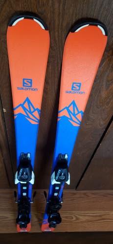 130cm Salomon QST Max JR Skis w/SALOMON L7 EZ TRACK BINDINGS *USED* CLEAN/READY TO USE