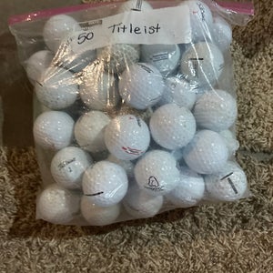 Used Titleist 50 Pack Balls